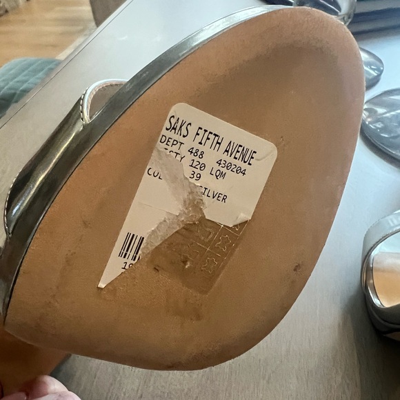 Jimmy choo Misty silver patten heels size 39 - Picture 6 of 11